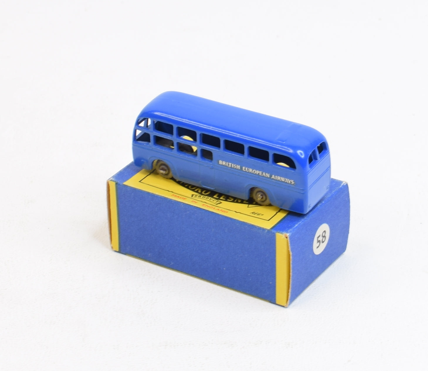 ミニカー MATCHBOX No58 BRITISH EUROPEAN AIRWAYS Vtg Lesney Matchbox No.58 BEA Coach British European Airways