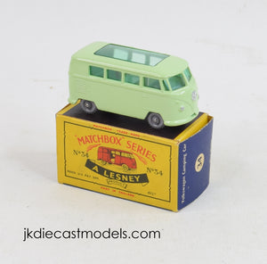 Matchbox Lesney 34 VW Camping car RW/C box Virtually Mint/Nice box