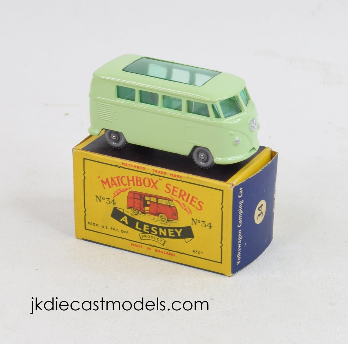 Matchbox Lesney 34 VW Camping car RW/C box Virtually Mint/Nice box