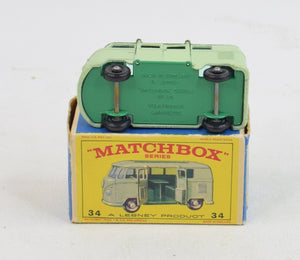 Matchbox Lesney 34 VW Camping car RW/E3 box Virtually Mint/Boxed