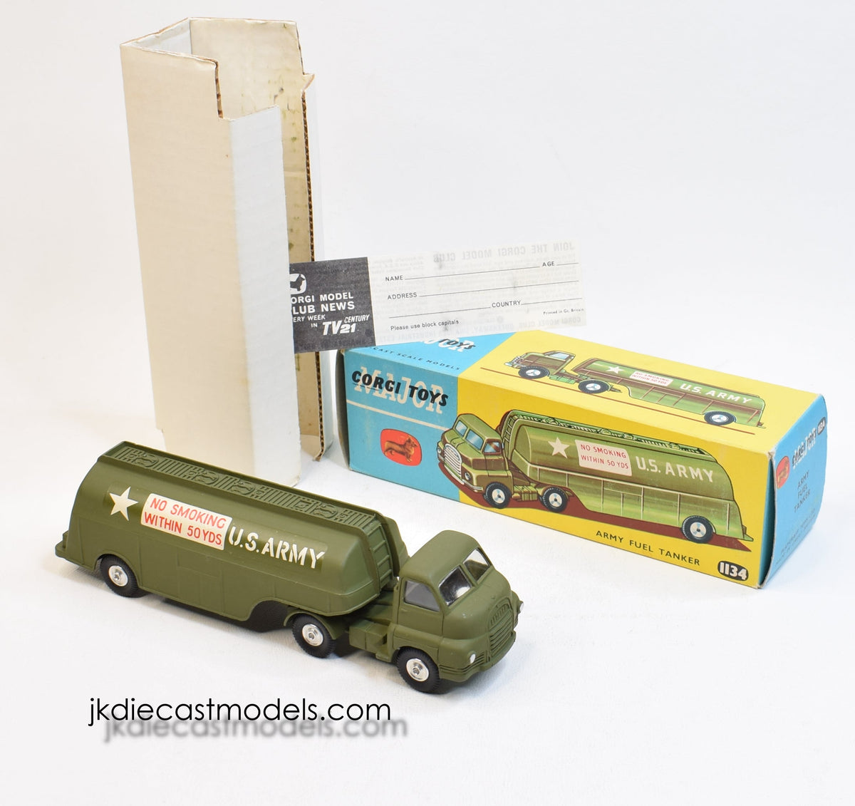 Corgi toys 1134 Army Fuel Tanker Virtually Mint/Nice box