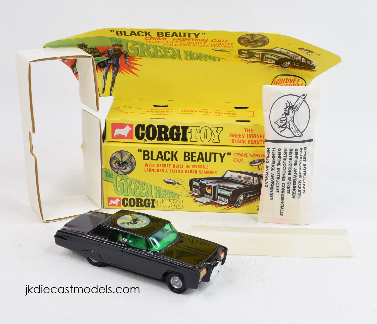 Corgi toy 268 Green Hornet Virtually Mint/Lovely box (Cast hubs) 'Kensington Collection'