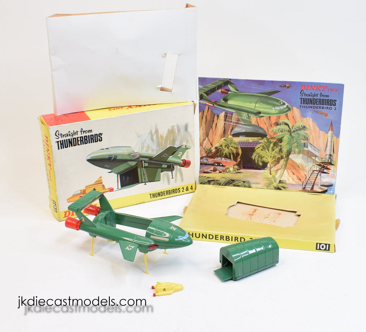 Dinky toy 101 Thunderbird 2 + 4 Virtually Mint/Boxed