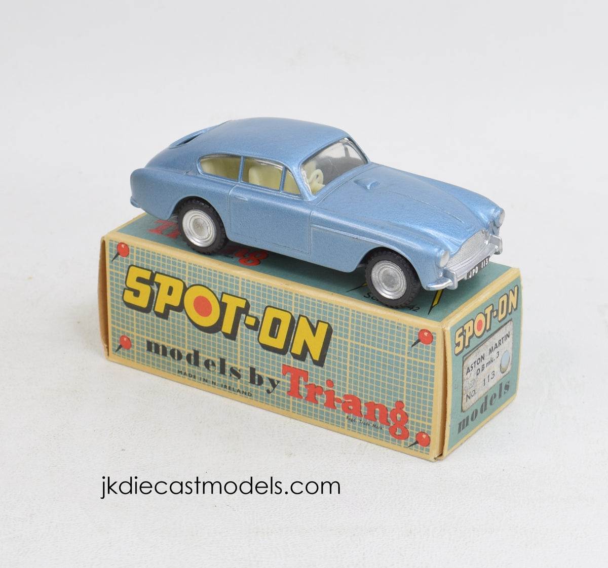 Spot-on 113 Aston Martin DB3 Virtually Mint/Nice box 'Shropshire Collection'