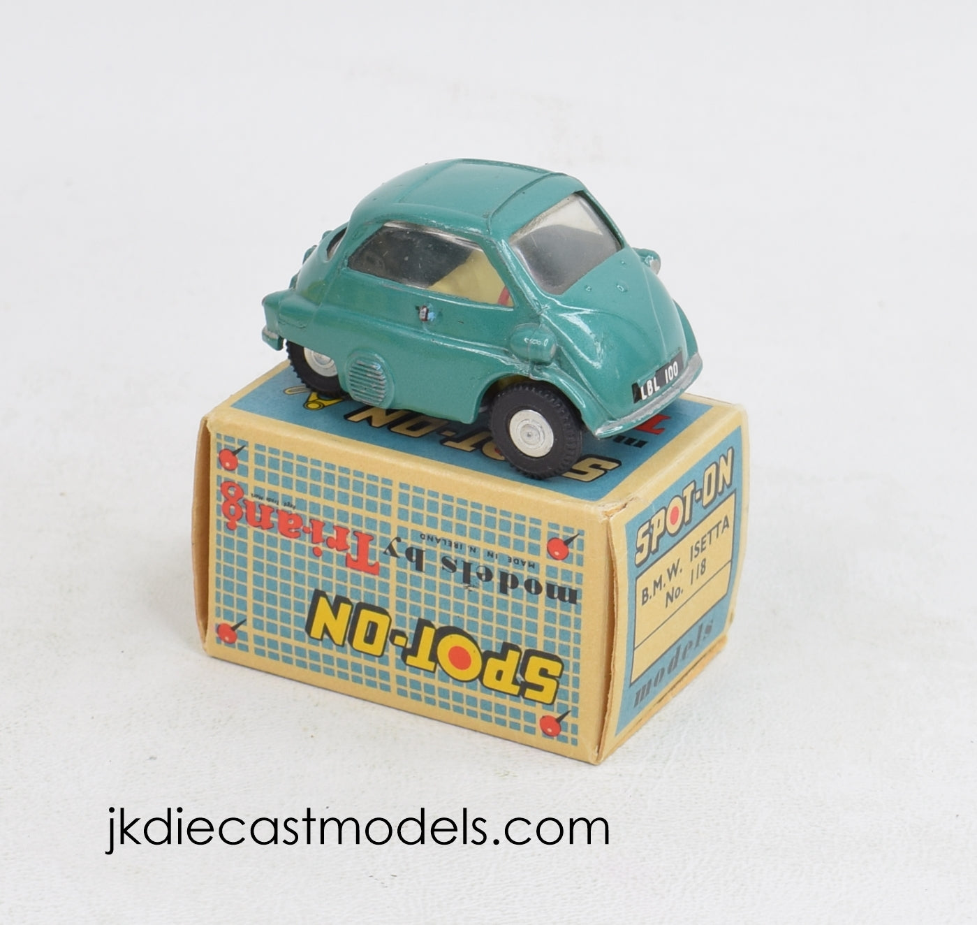 Spot-on 118 BMW Isetta Virtually Mint/Boxed (Sea green) 'Shropshire Collection'