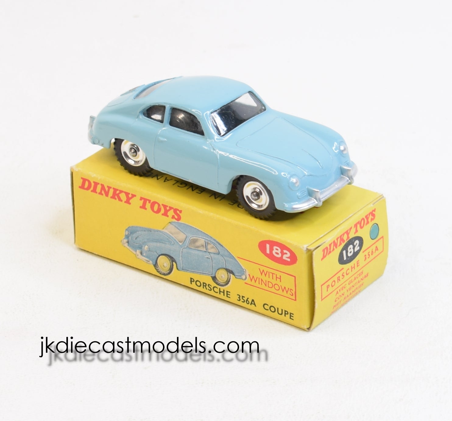 Dinky 182 Porsche 356A Coupe Virtually Mint/Boxed (Spun Hubs) 'Carlton' Collection