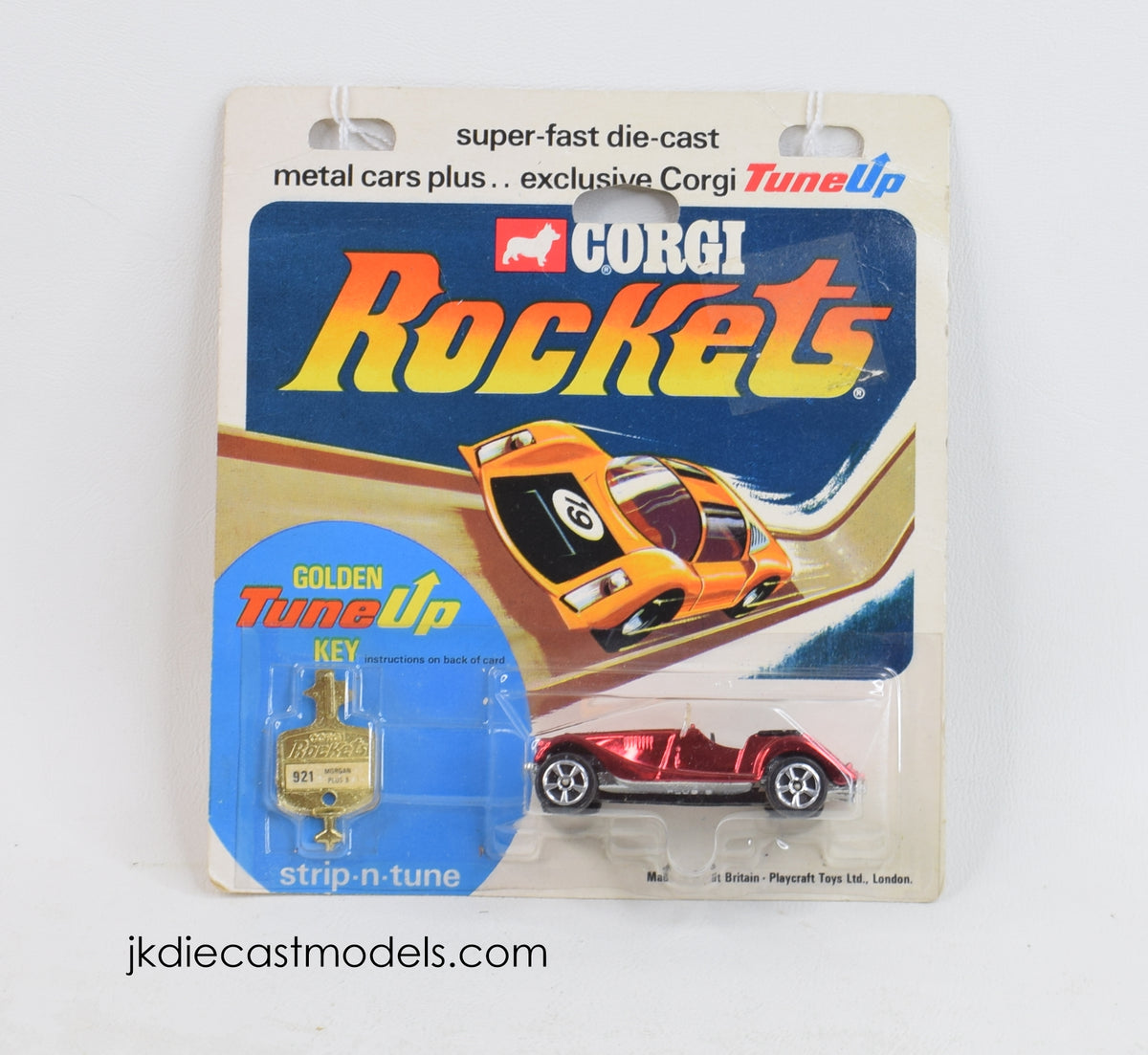 Corgi Rockets 921 Morgan Plus 8 (Chrome 5 spoke) M.O.C 'Winchester Collection'