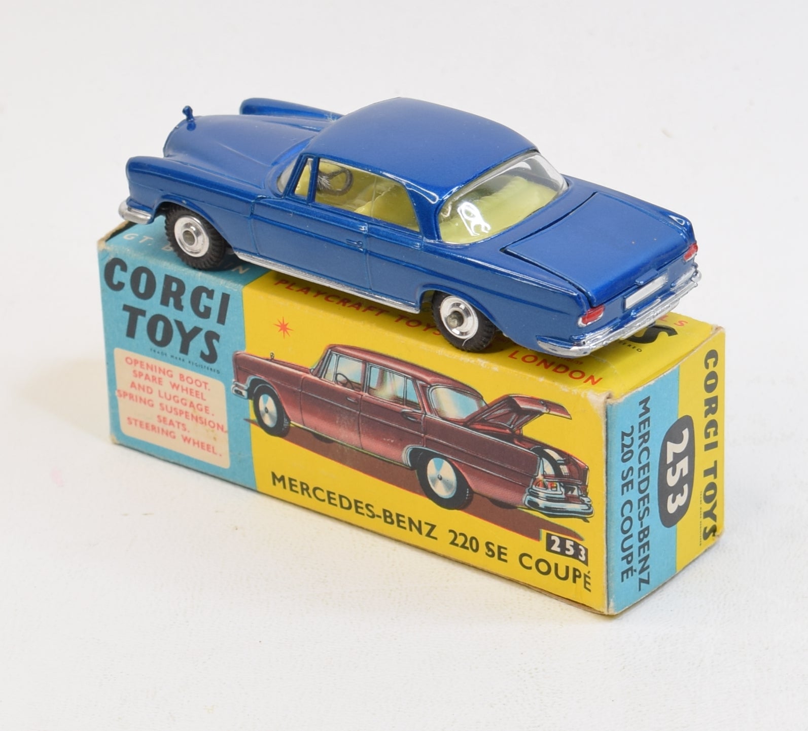 Corgi Toys 253 Mercedes 220se Virtually Mint/Boxed 'Avonmore' Collecti ...