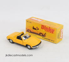 Dinky toys 208 Porsche 914 Virtually Mint/Lovely box ''The J.W Collection''