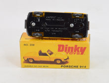 Dinky toys 208 Porsche 914 Virtually Mint/Lovely box ''The J.W Collection''