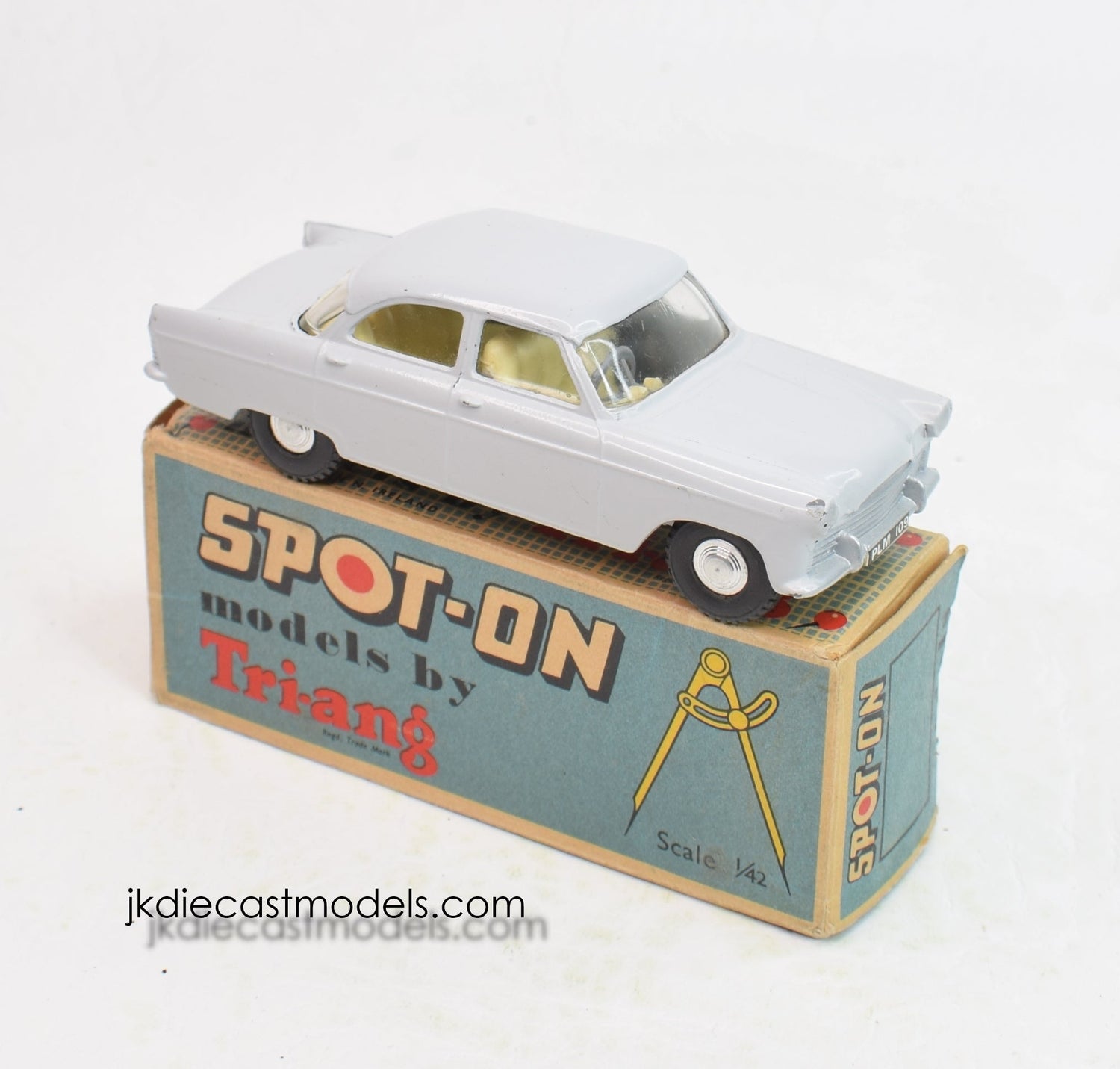 Spot-on 100 Ford Zodiac Very Near Mint/Boxed (Matching colour baseplate/model)