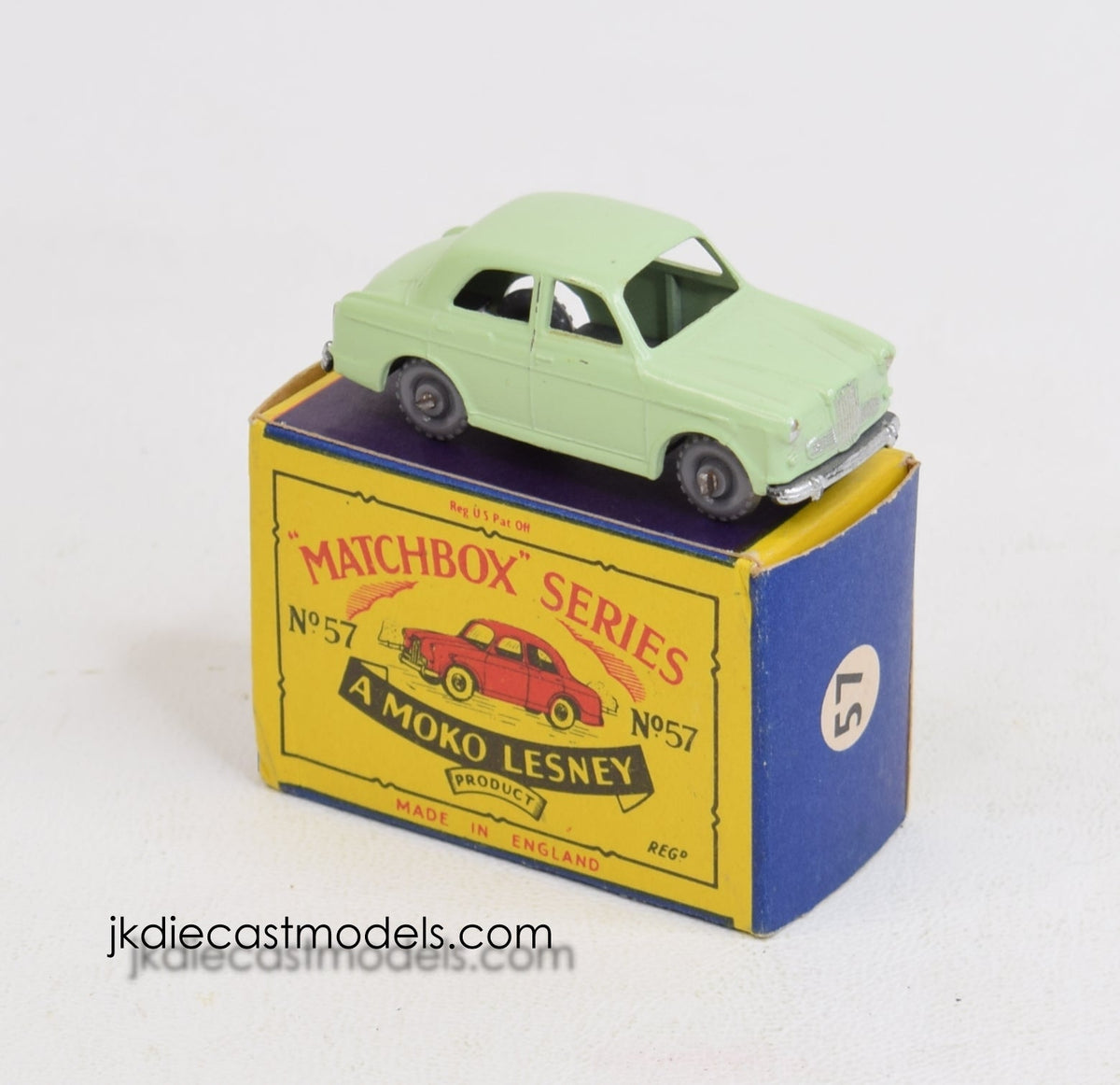 Matchbox Lesney 57 Wolseley 1500 GPW/B2 box Virtually Mint/Lovely box