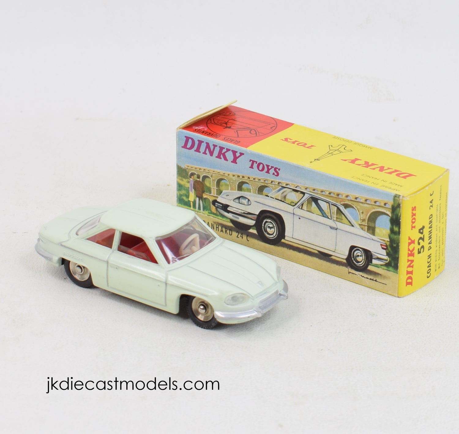 French Dinky toy 524 Coach Panhard Virtually Mint/Nice box