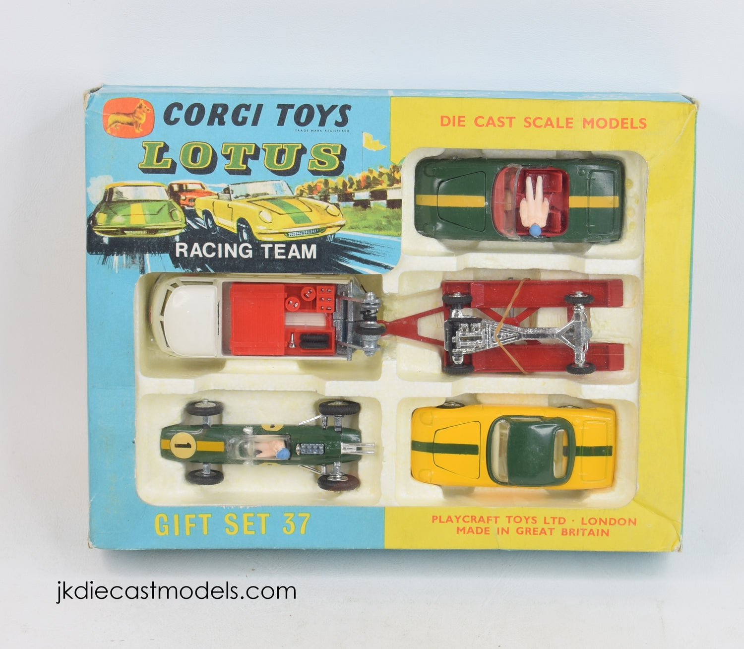 Corgi toys Gift set 37 Lotus Racing Team Virtually Mint/Boxed