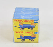 Matchbox Lesney trade wrap of 6 No.40 hay trailers