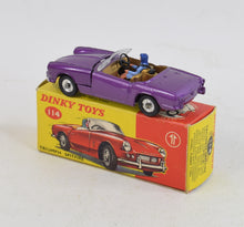 Dinky toy 114 Triumph Spitfire Virtually Mint/Nice box ''The West London Collection''