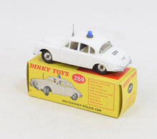 Dinky toys 269 Motorway Police Car Virtually Mint/Lovely box