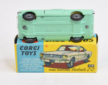 Corgi toys 320 Mustang Virtually Mint/Nice box 'Avonmore' Collection