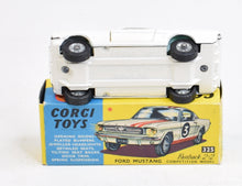 Corgi toys 325 Ford Mustang Virtually Mint/Boxed (Large cast hubs) 'Avonmore' Collection