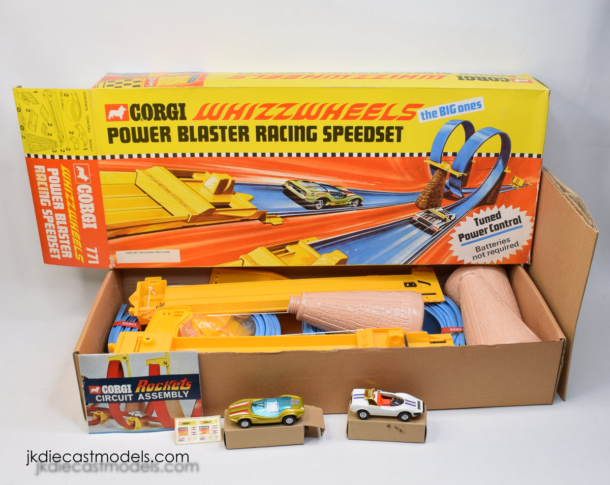 Corgi Gift Set 771 Power Blaster Racing Set Mint/Nice box