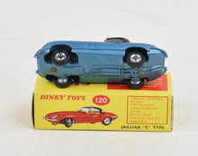 Dinky toy 120 Jaguar e-type Virtually Mint/Nice box 'Carlton Collection'