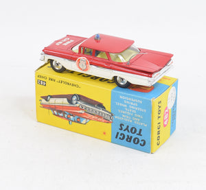 Corgi toys 482 'Chevrolet' Fire chief Virtually Mint/Boxed