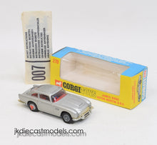 Corgi Toys 270 James Bond DB5 Virtually Mint/Lovely box (With 270 to face)