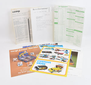 Order pack for Corgi toys Juniors including order forms, letter & colour posters