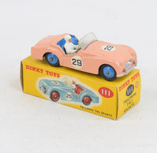 Dinky toys 111 Triumph Tr2 Virtually Mint/Boxed ''The West London Collection''