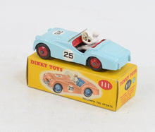 Dinky toys 111 Triumph Tr2 Virtually Mint/Nice box (Light blue) ''The West London Collection''