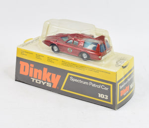 Dinky toys 103 Spectrum Patrol Car Virtually Mint/Nice box ''The J. W Collection''