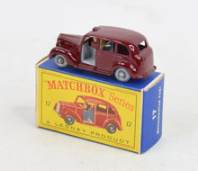 Matchbox Lesney 17 Metropolis Taxi SPW/ D box Virtually Mint/Boxed 'Carlton Collection'