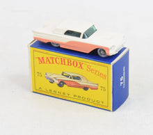 Matchbox Lesney 75 Ford Thunderbird SPW/D box Virtually Mint/Nice box 'Carlton Collection'