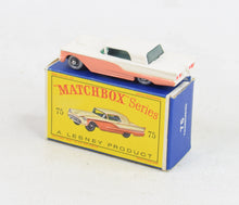 Matchbox Lesney 75 Ford Thunderbird SPW/D box Virtually Mint/Nice box 'Carlton Collection'