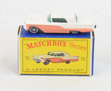 Matchbox Lesney 75 Ford Thunderbird SPW/D box Virtually Mint/Nice box 'Carlton Collection'