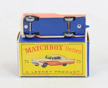 Matchbox Lesney 75 Ford Thunderbird SPW/D box Virtually Mint/Nice box 'Carlton Collection'