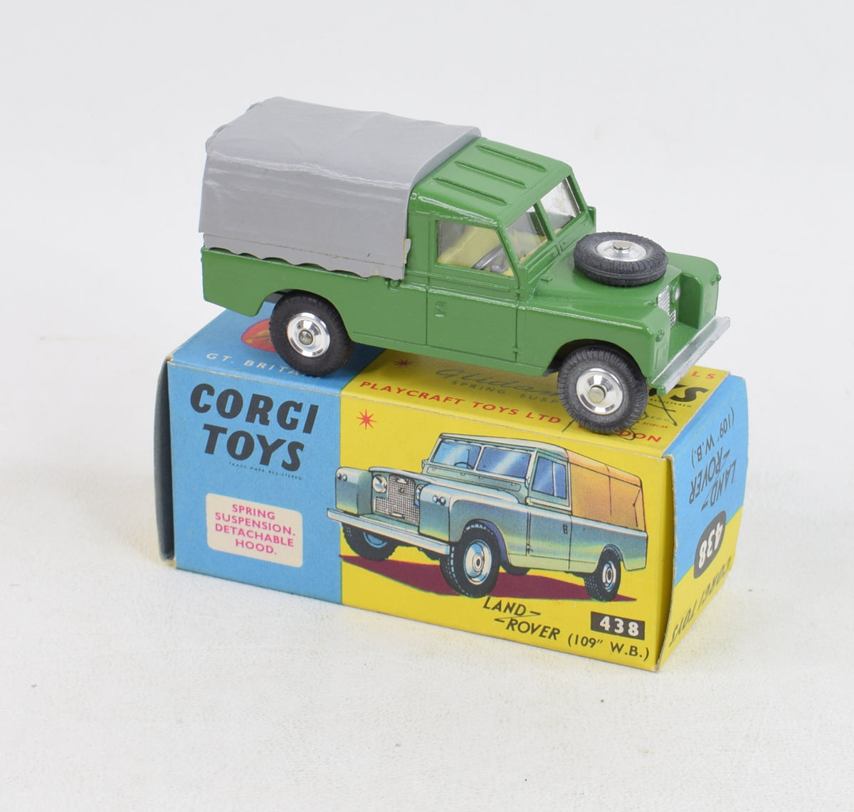 Corgi Toys 438 Land-Rover Virtually Mint/Boxed (mid green)