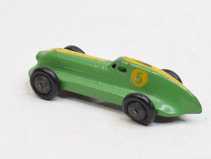 Pre war Dinky toy 23b Hotchkiss Racing car Very near mint (Yellow RN5 & Black tyres)