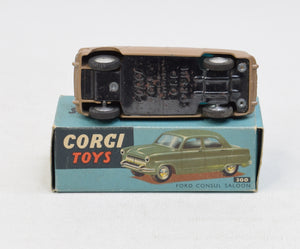 Corgi toys 200 Ford Consul Virtually Mint/Boxed (Dark fawn) 'Avonmore' Collection