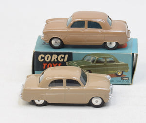 Corgi toys 200 Ford Consul Virtually Mint/Boxed (Dark fawn) 'Avonmore' Collection