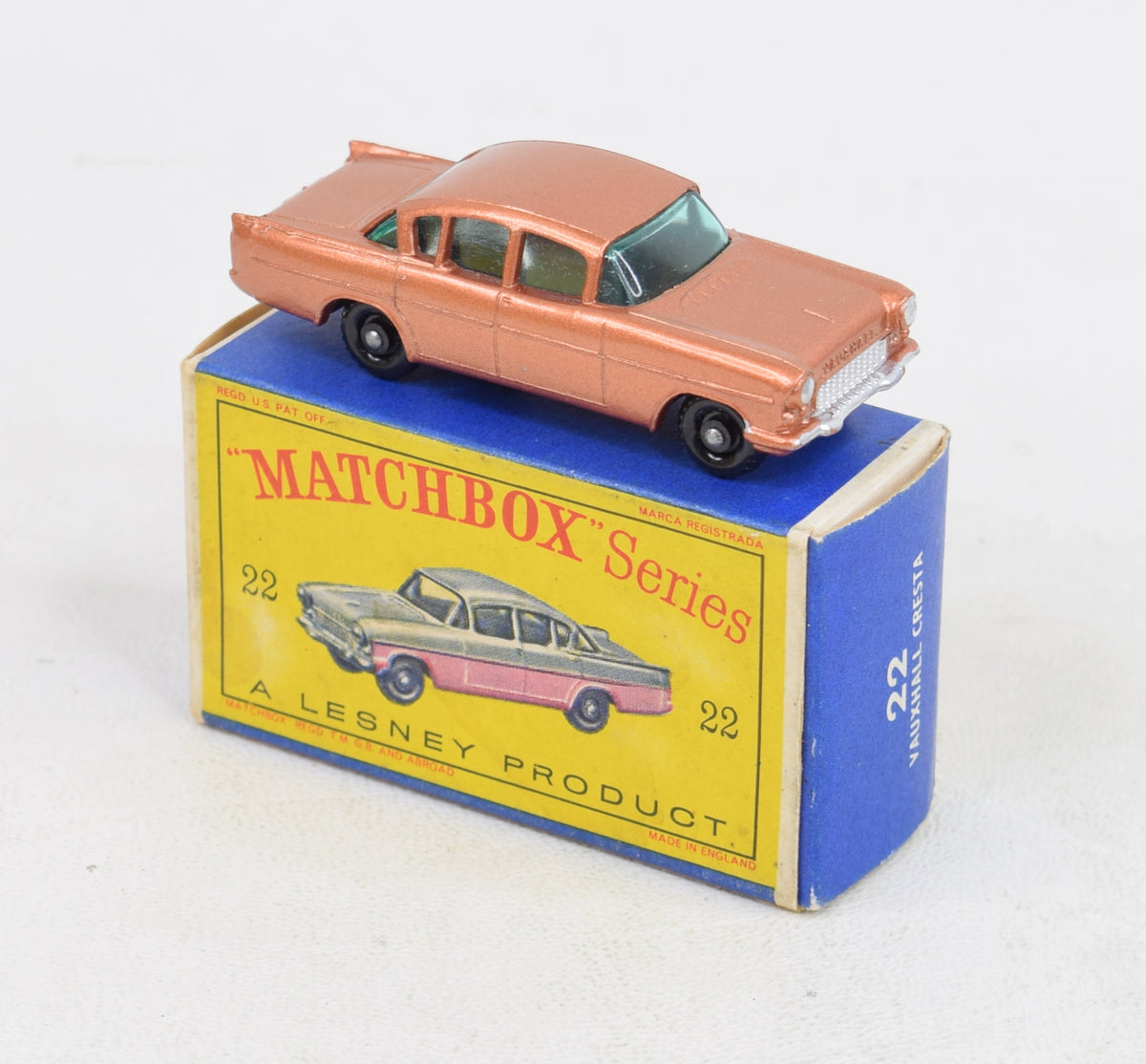 Matchbox Lesney 22 Vauxhall Cresta Virtually Mint/Boxed 'Avonmore Collection'