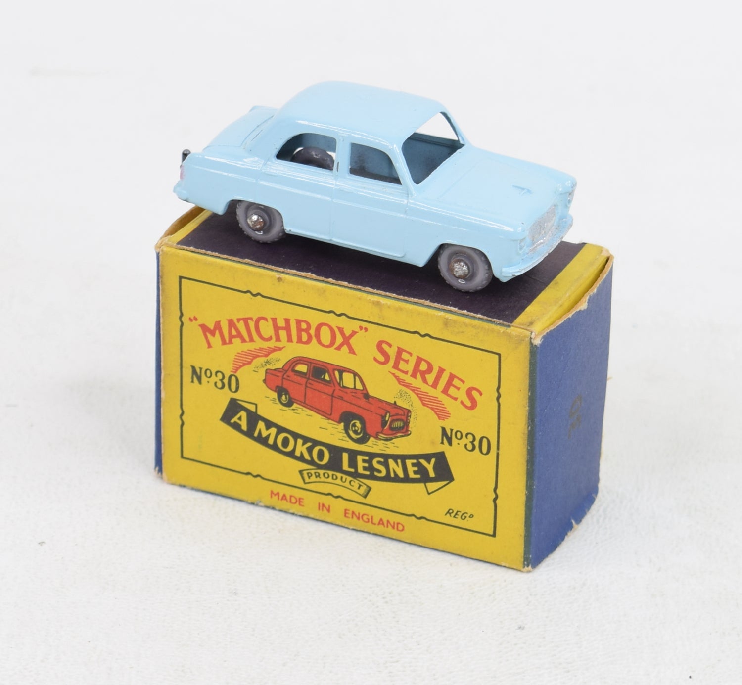 Matchbox Lesney 30 Ford Prefect GPW/B2 box Virtually Mint/Boxed 'Avonmore Collection'