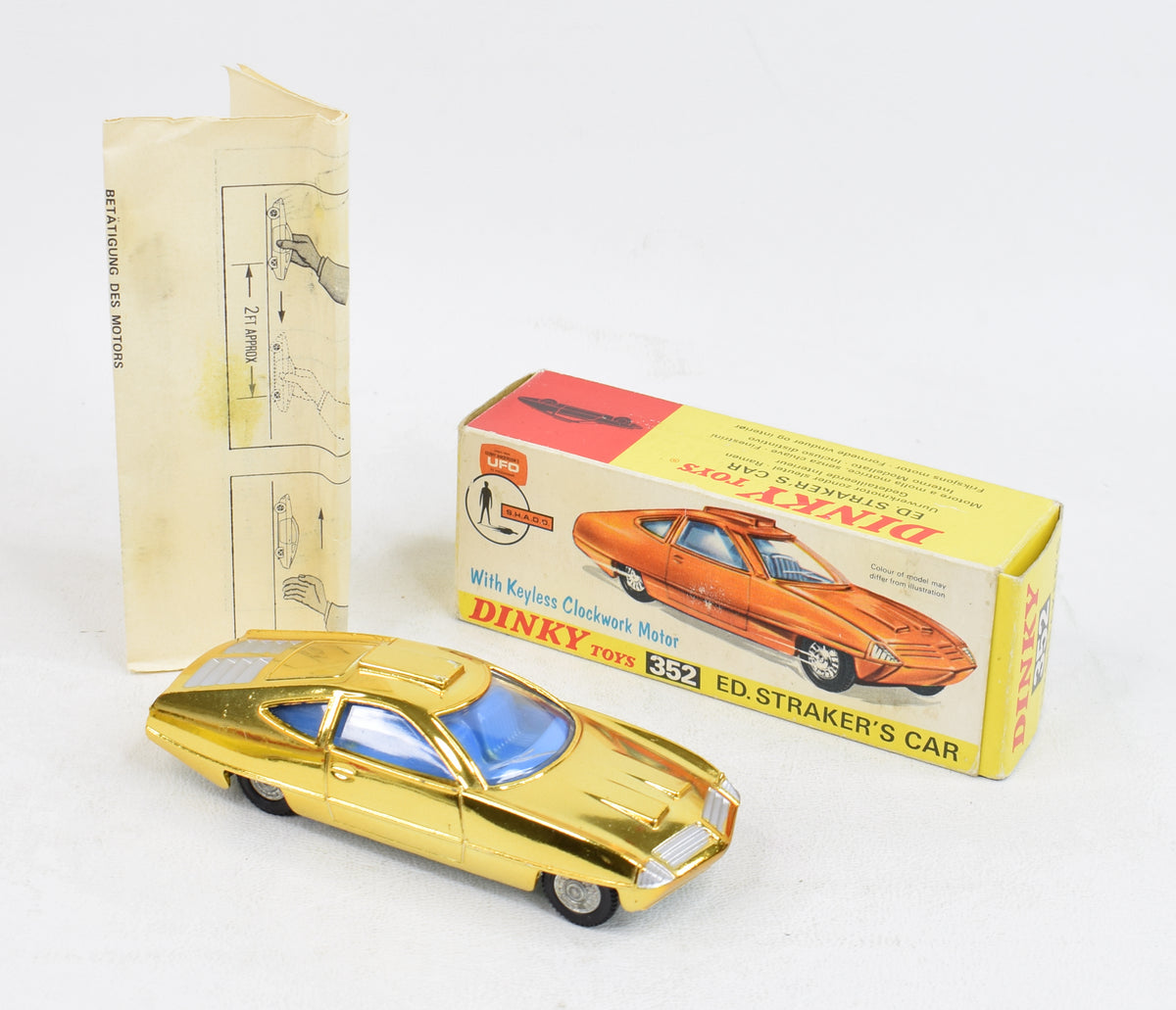 Dinky toys 352 Ed Straker’s Very Near Mint/Nice box (spoke style hubs)  'Avonmore Collection'