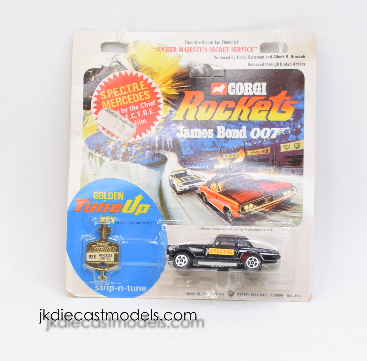 Corgi Rockets 928 S.P.E.C.T.R.E Mercedes OHMSS Mint/Nice card/blister - The 'Winchester' Collection