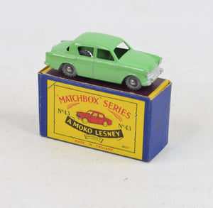 Matchbox Lesney 43 Hillman Minx MW/B2 box Virtually Mint/Nice box 'Carlton Collection'