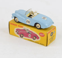 Dinky toys 107 Sunbeam Alpine Sports Virtually Mint/Nice box ''The West London Collection''