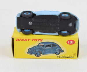 Dinky toys 181 VW Beetle Virtually Mint/Boxed (Plastic hubs) ''The West London Collection''