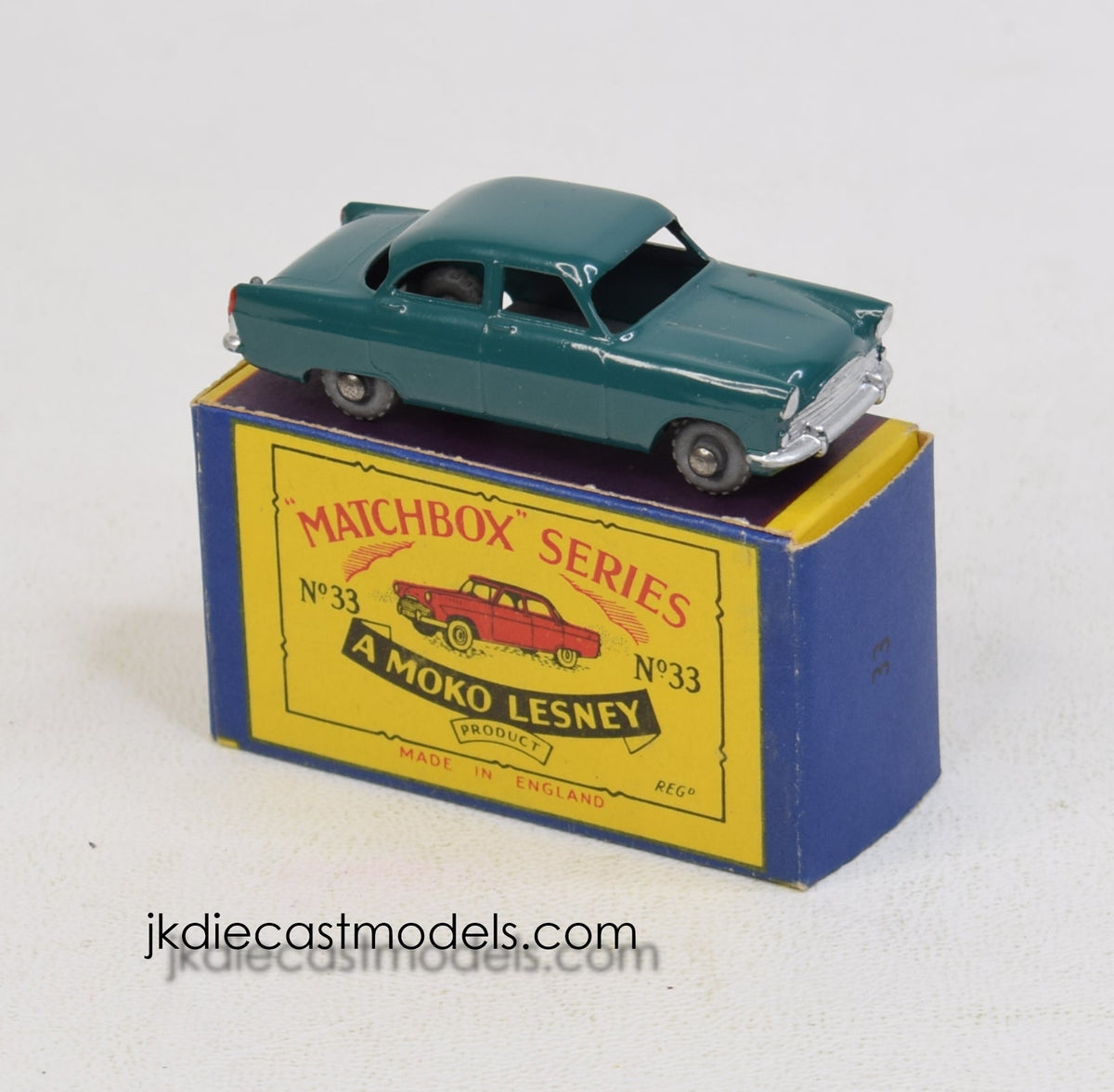 Matchbox Lesney 33 Ford Zodiac MW/B2 box Virtually Mint/Nice box