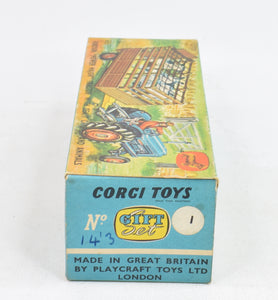 Corgi Toys Gift set 1 (overlablled GS33 box)  Fordson power major with Beast Carrier Virtually Mint/Nice box