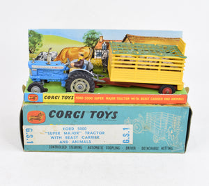 Corgi Toys Gift set 1 (overlablled GS33 box)  Fordson power major with Beast Carrier Virtually Mint/Nice box